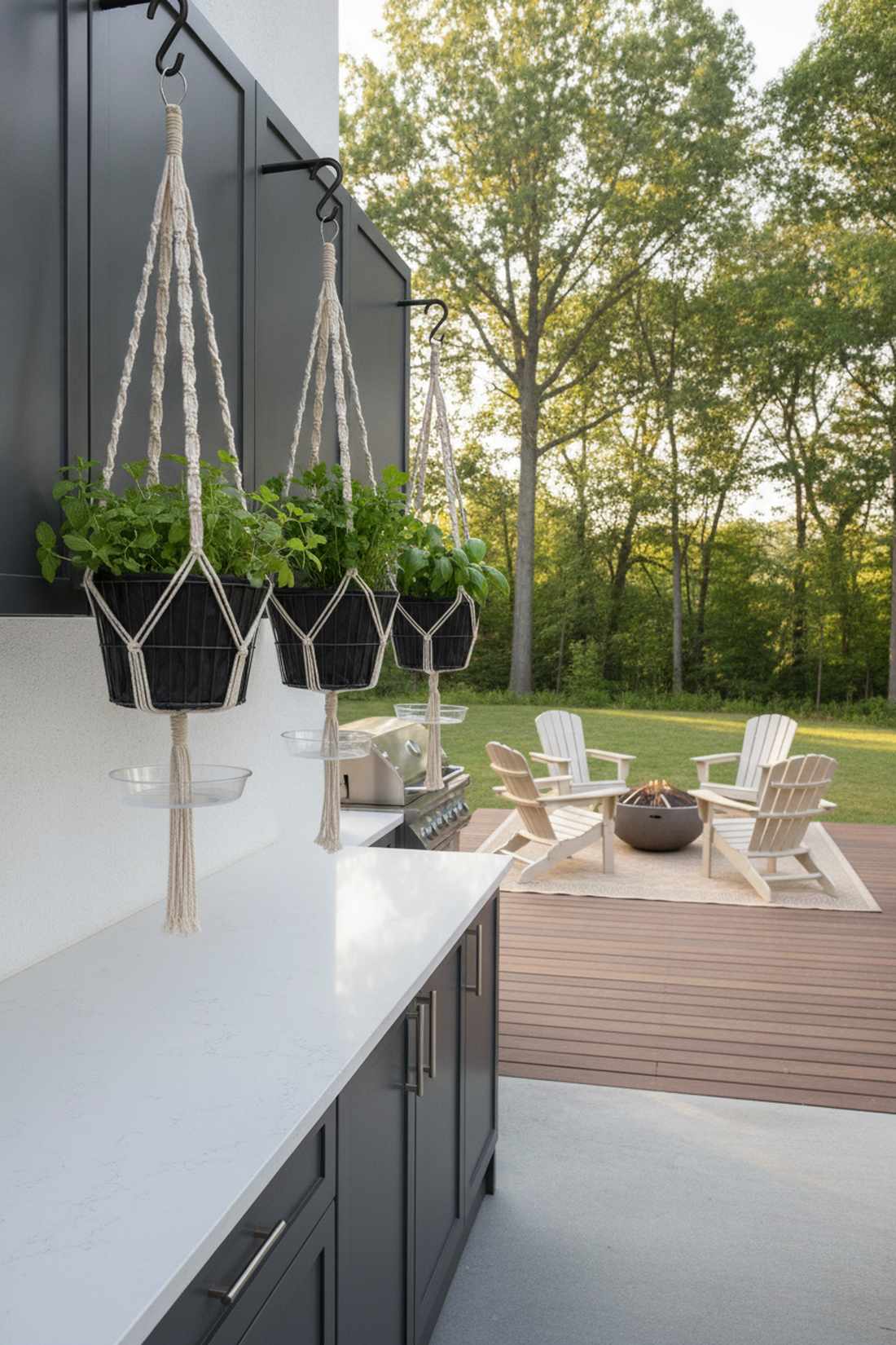 under cabinet hanging basket