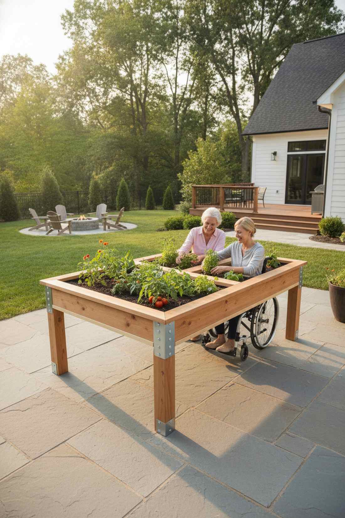 wheelchair accessible table bed