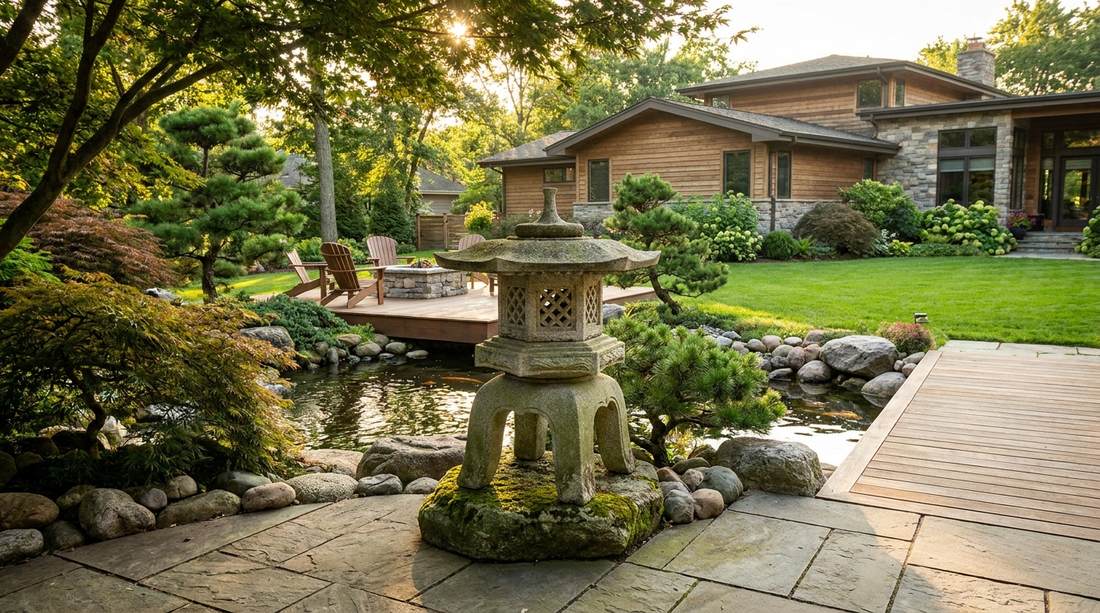 119 stone garden lantern vertical