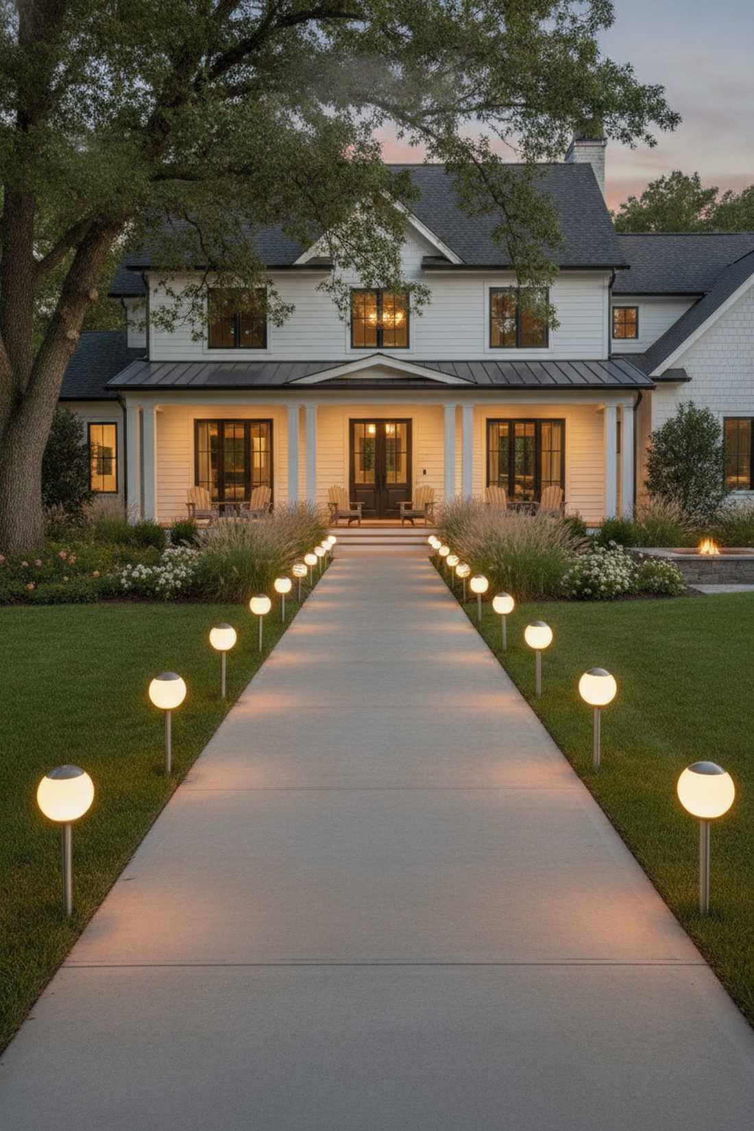 alternating side pathway globes