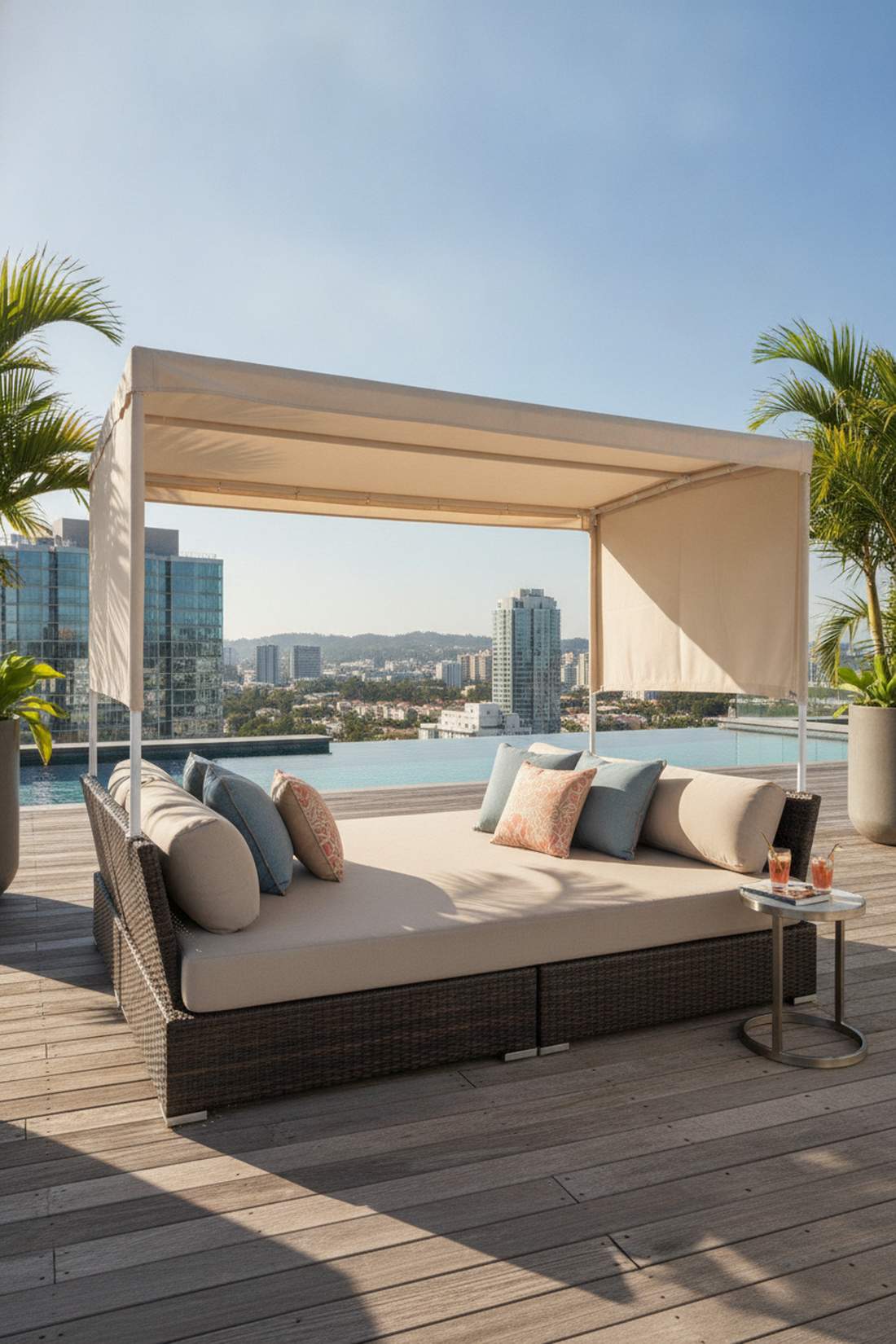 canopy daybeds for resort style relaxation