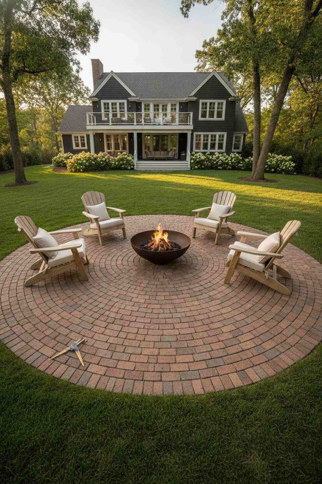 circular brick focal point