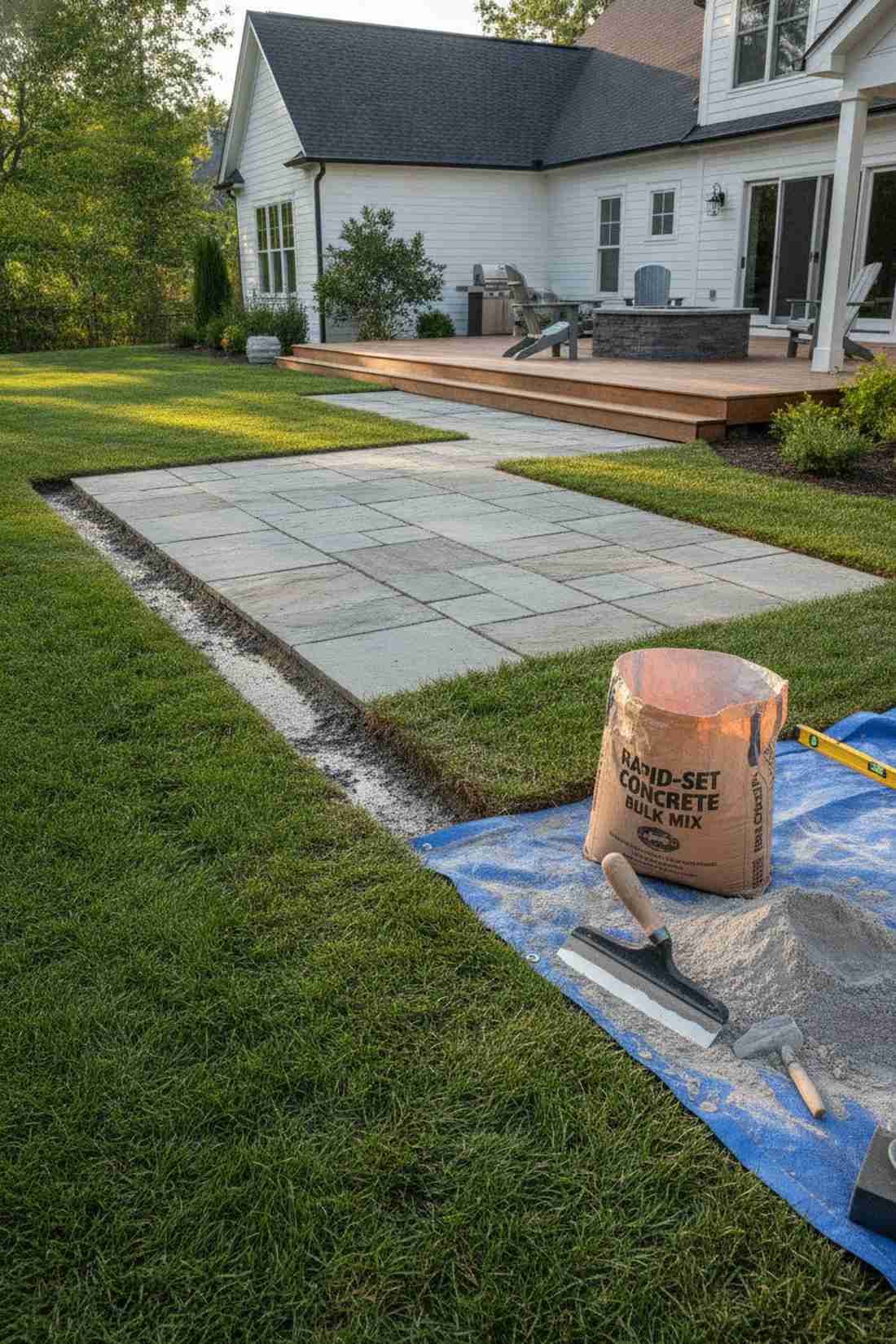 concrete edge restraint border