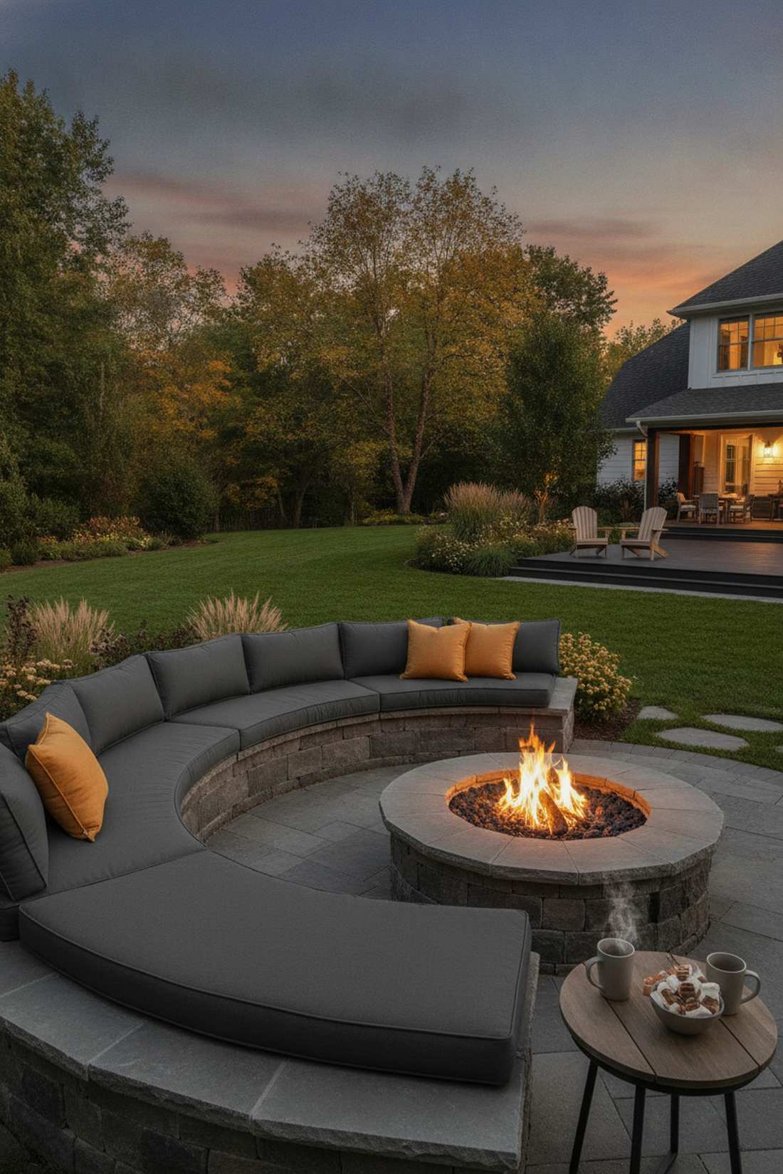 custom fit fire pit bench cushions