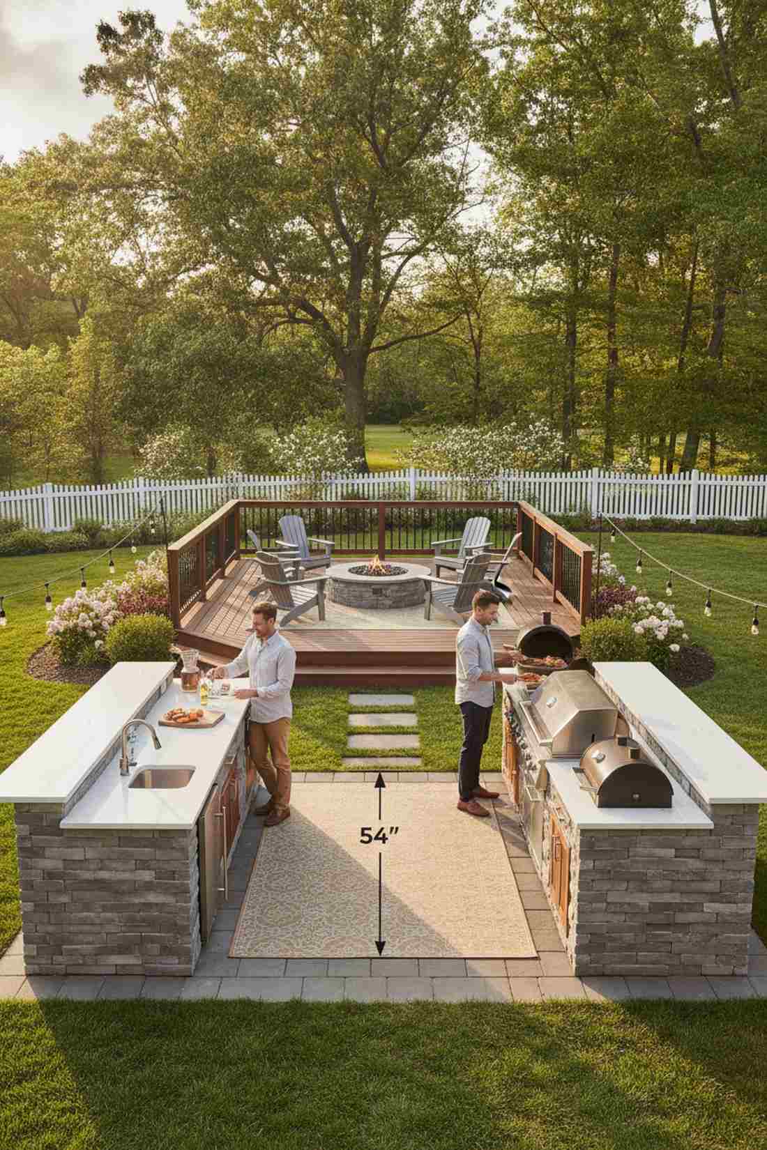 dual island prep and cook zones