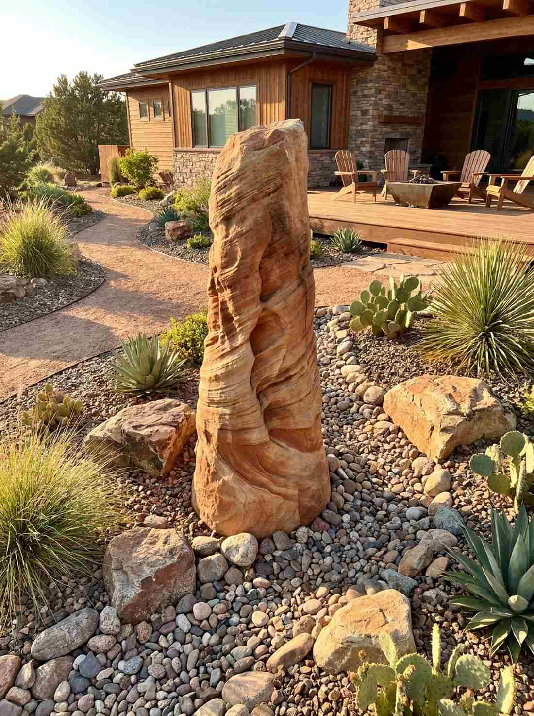 eroded sandstone tapering column