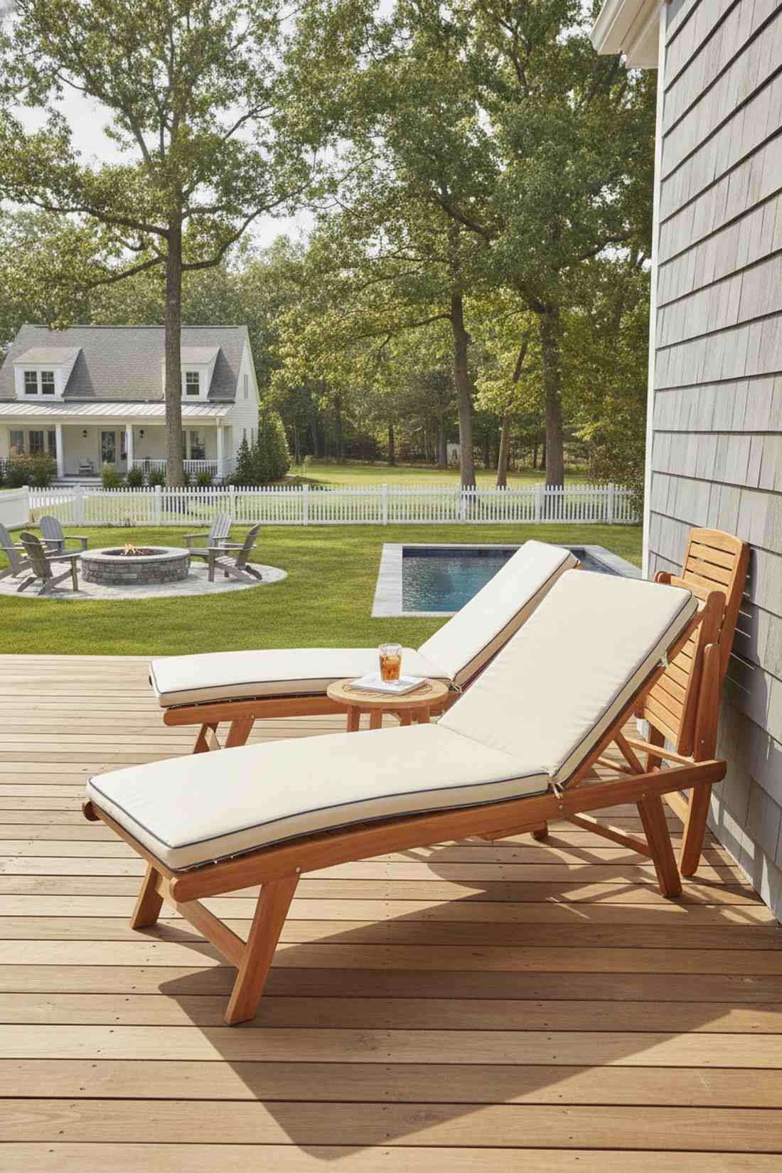 folding eucalyptus lounger