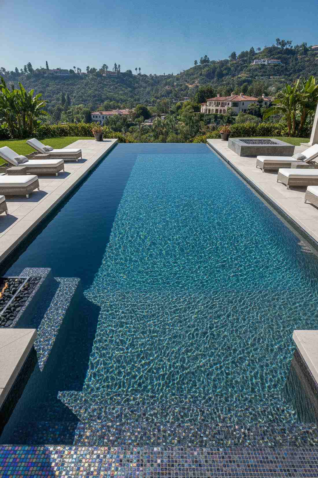 glass tile mosaic shimmer
