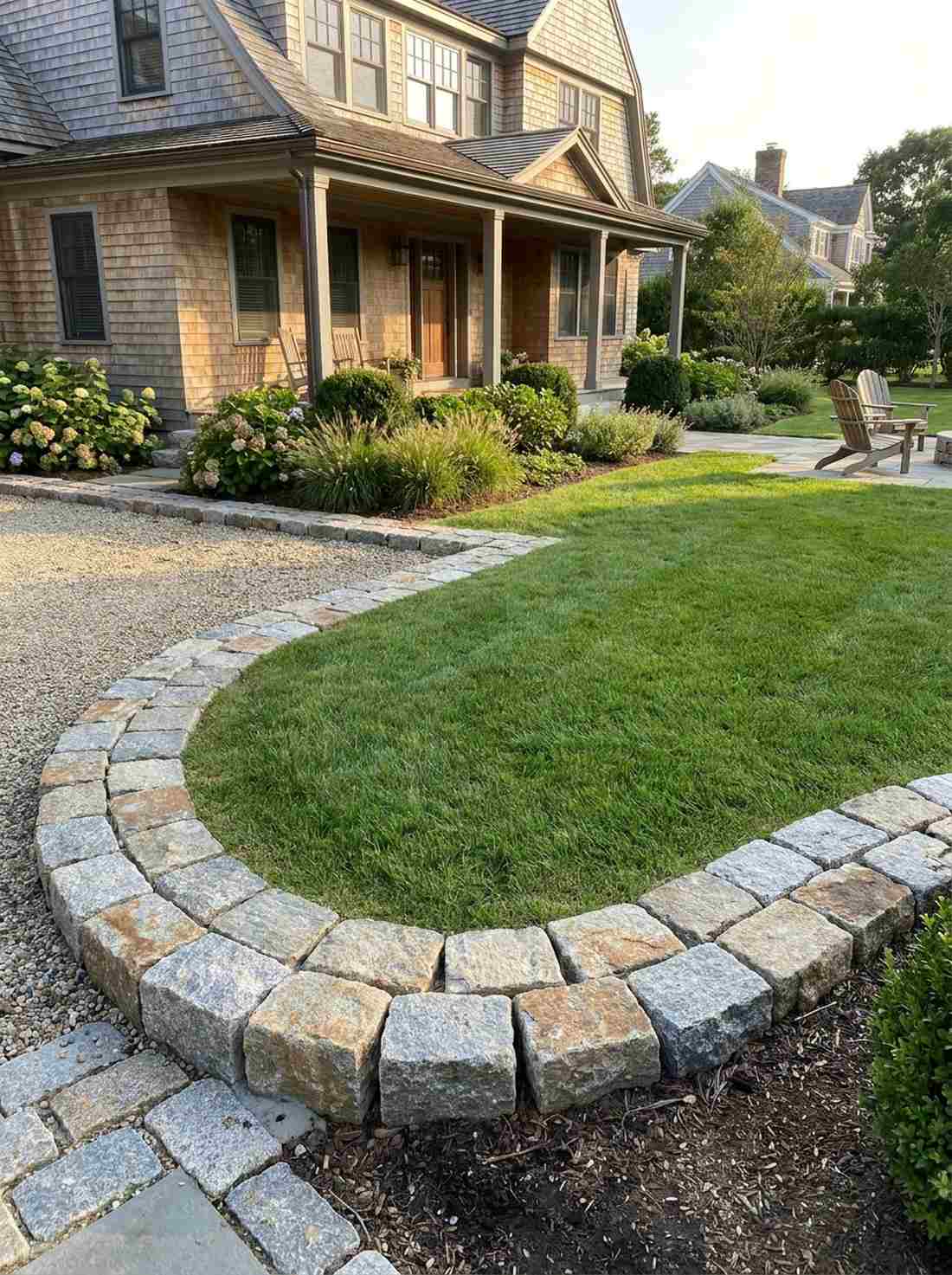 granite cobble border