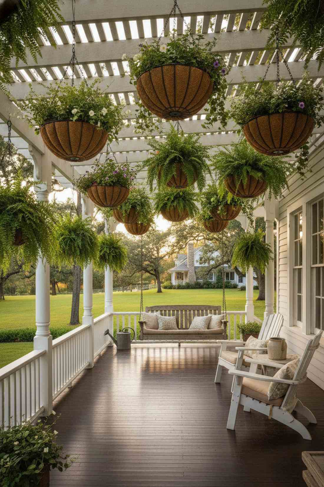 hanging basket ceiling layers