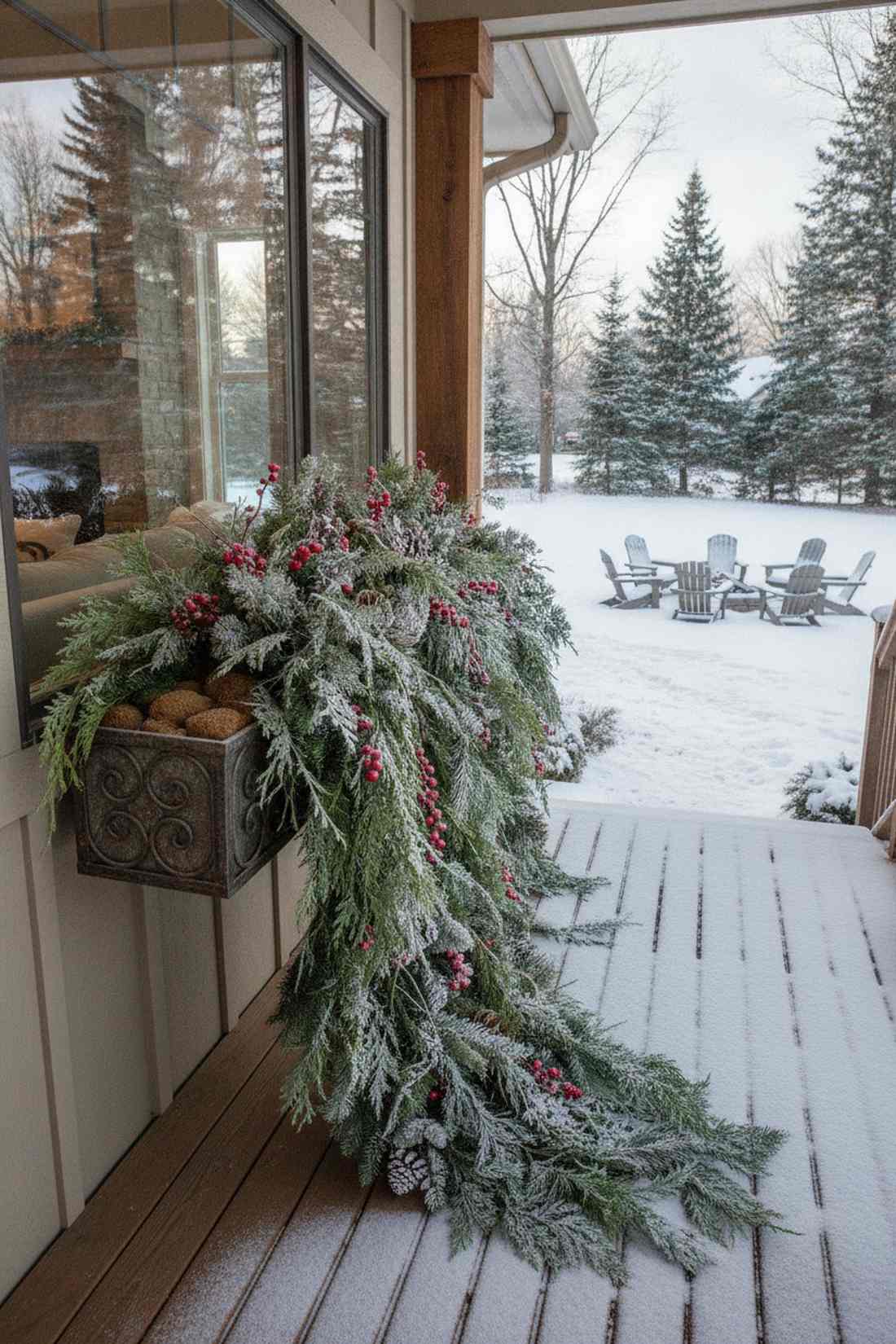 hanging planter garland cascade