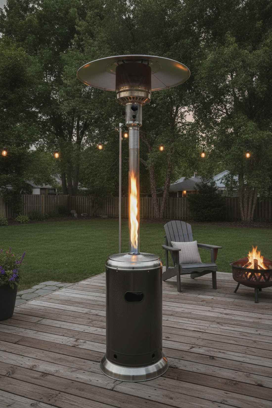 heavy duty standing propane heater