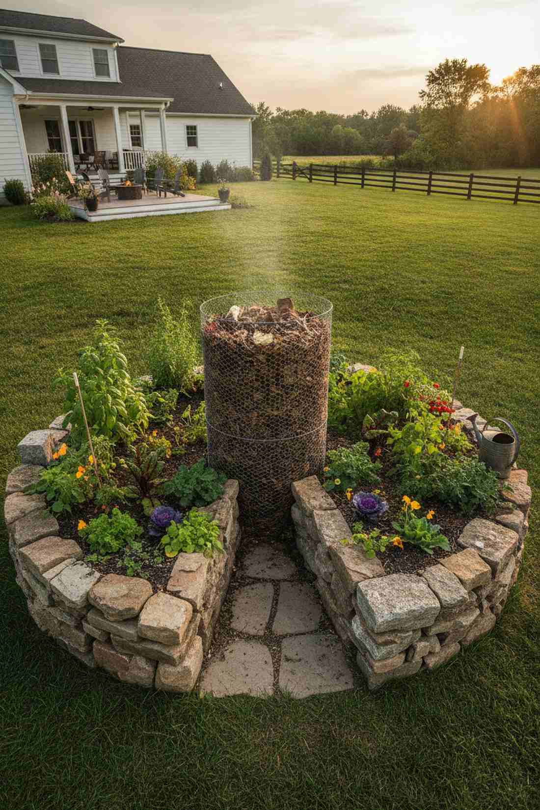 hillside terrace beds