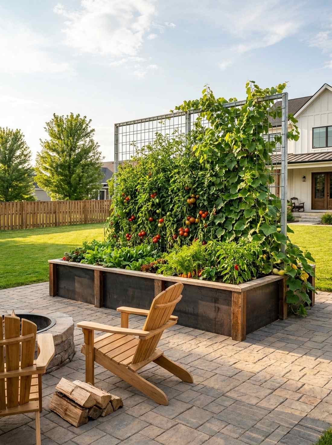 integrated trellis backwalls