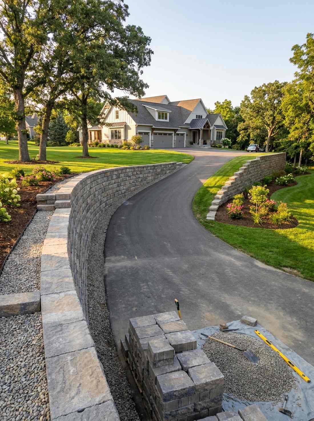 interlocking stone block systems