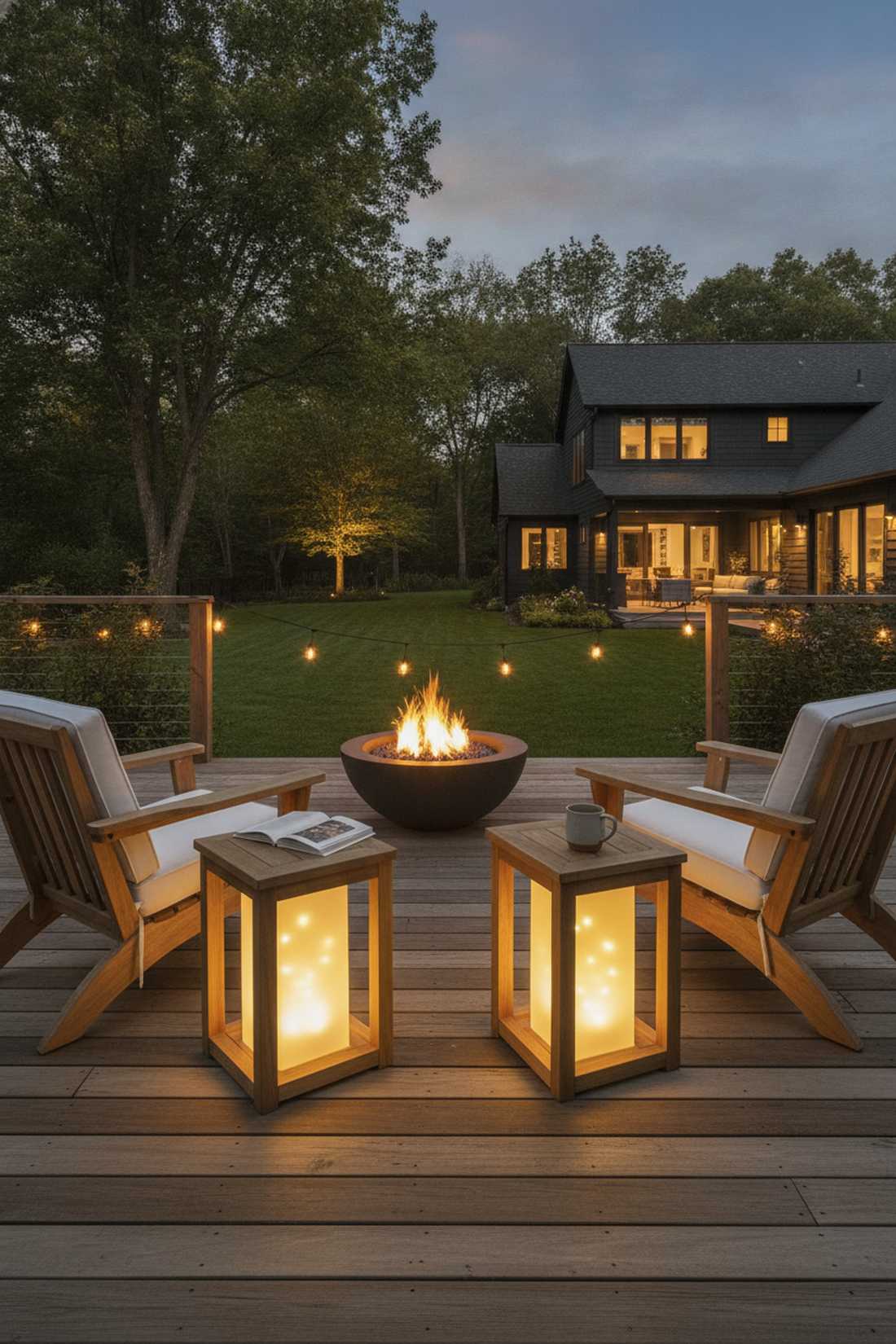 lantern integrated side tables