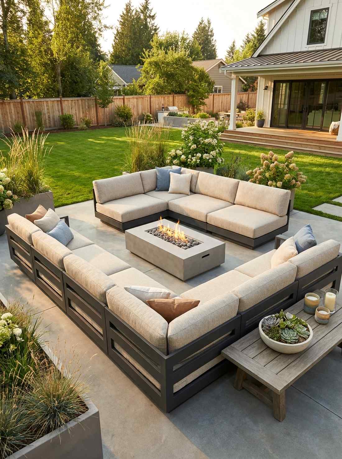 low profile sectional sofa