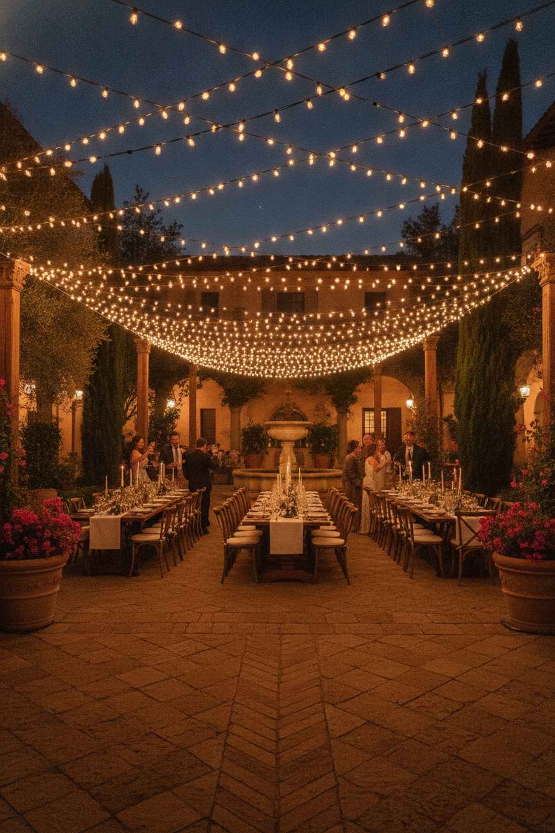market string light canopy
