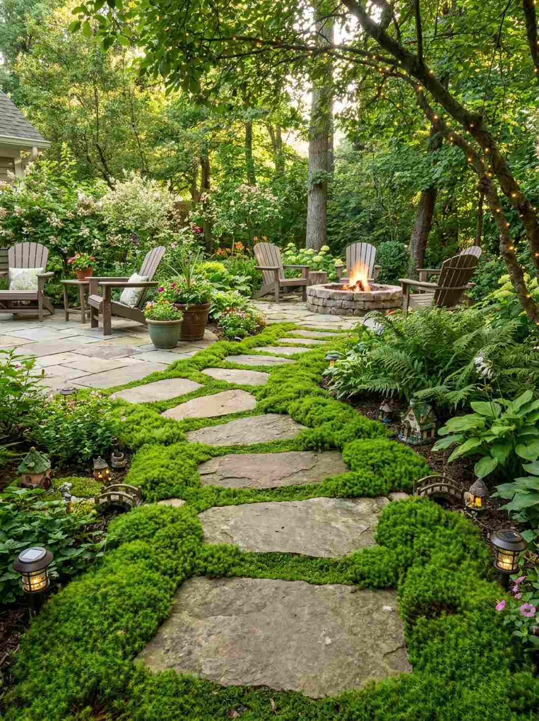 moss bridge stone stepping