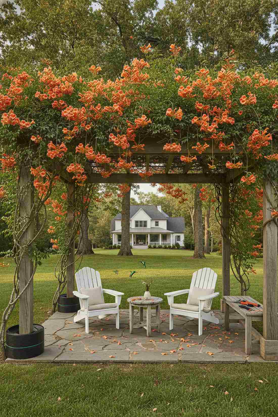 orange trumpet vine
