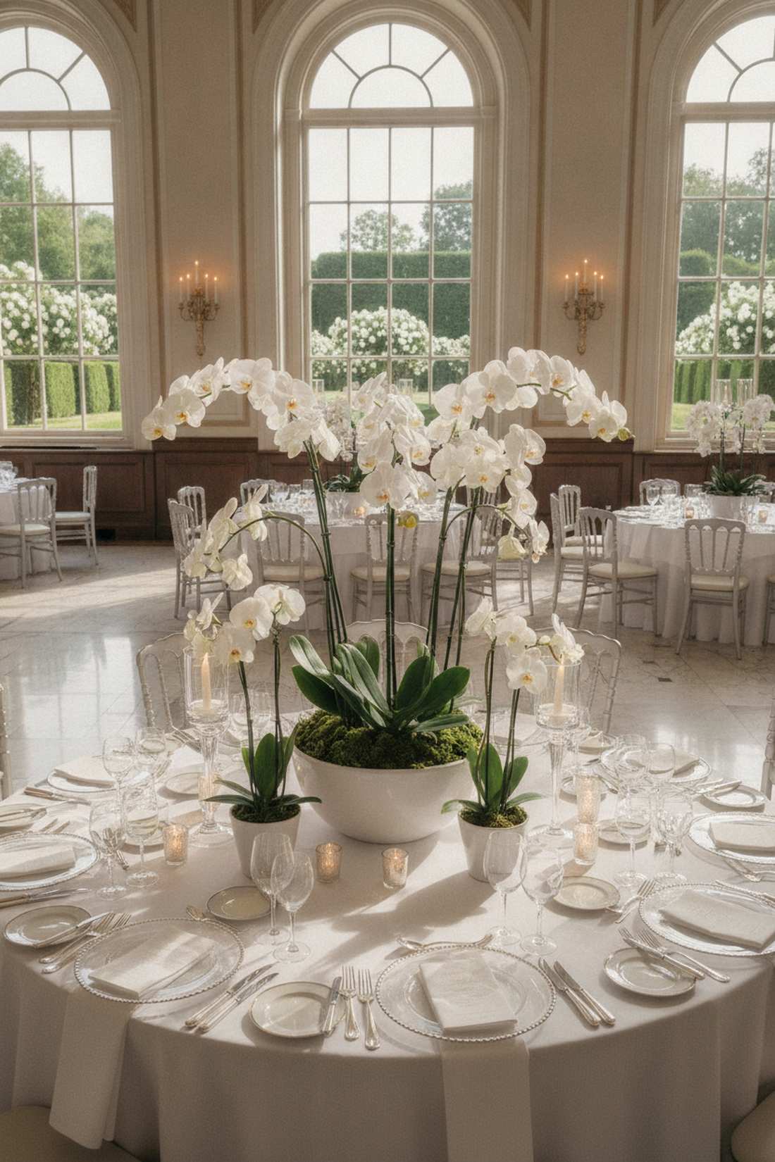 potted orchid elegance