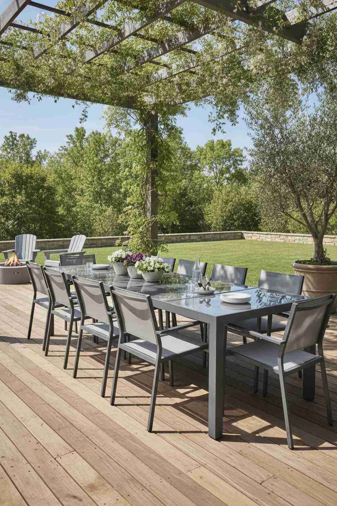 roda road aluminum dining set