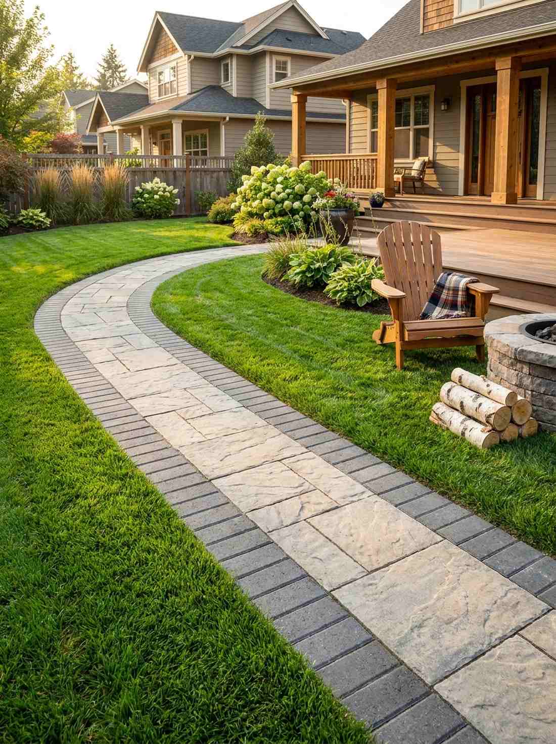 soldier course bordered pathway