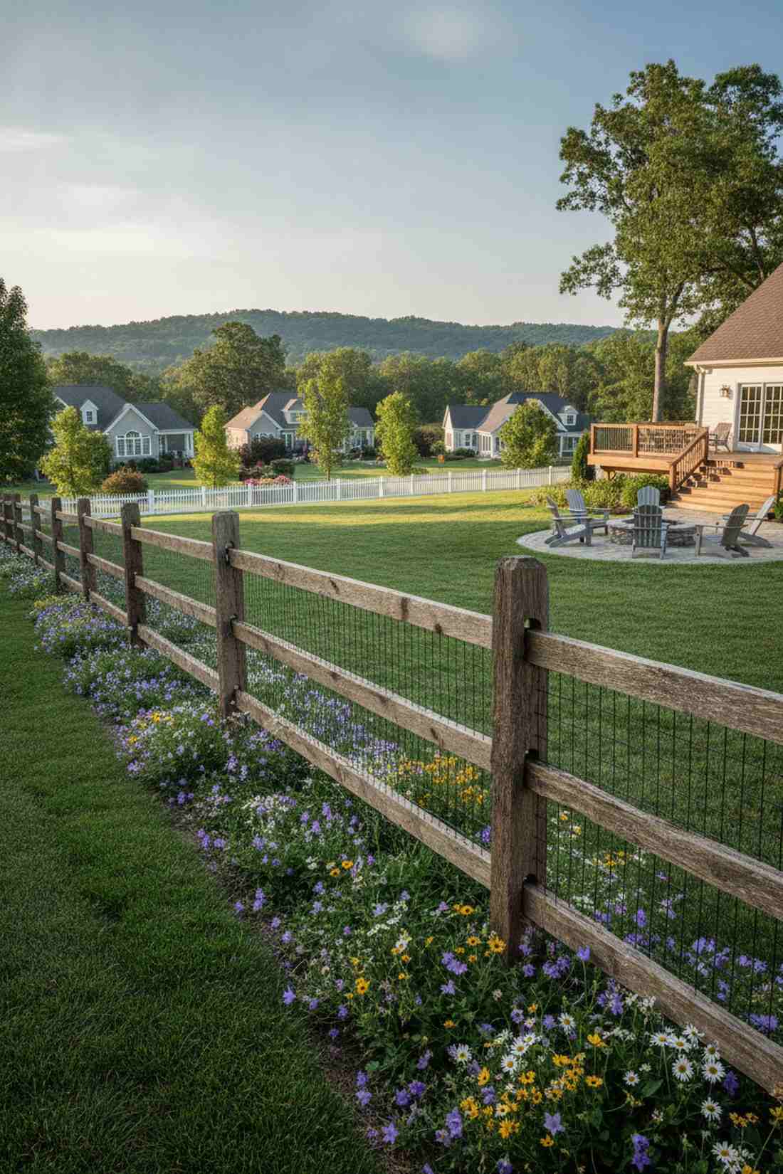 split rail rustic fence