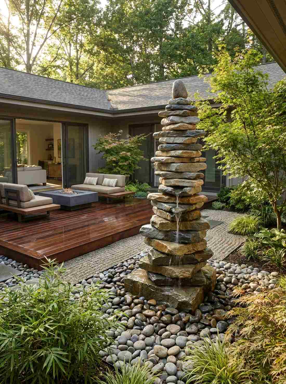 stacked stone tower