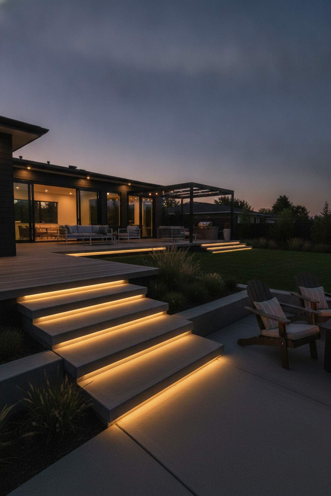 strip light stair risers