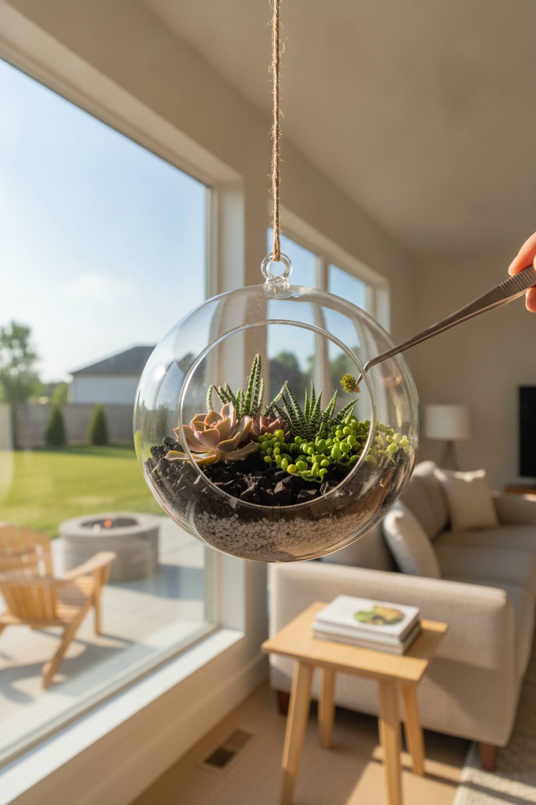 succulent terrarium globe