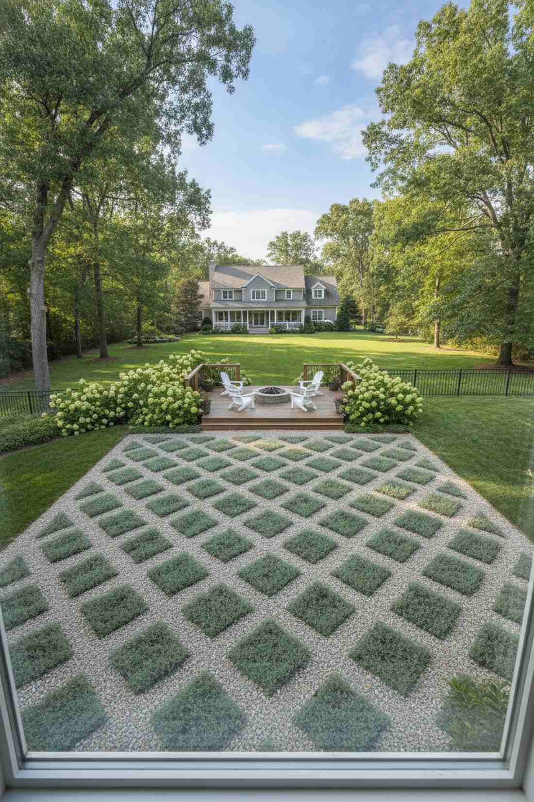 symmetrical parterre compartments