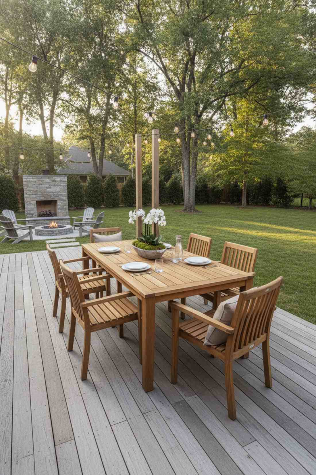 teak rectangular dining set