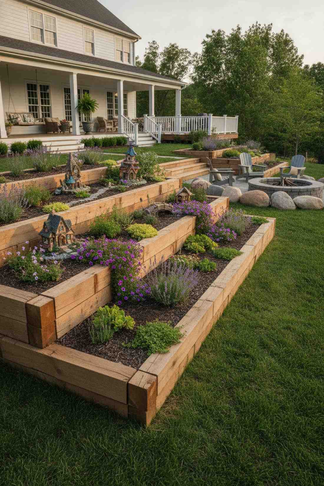 terraced slope bed