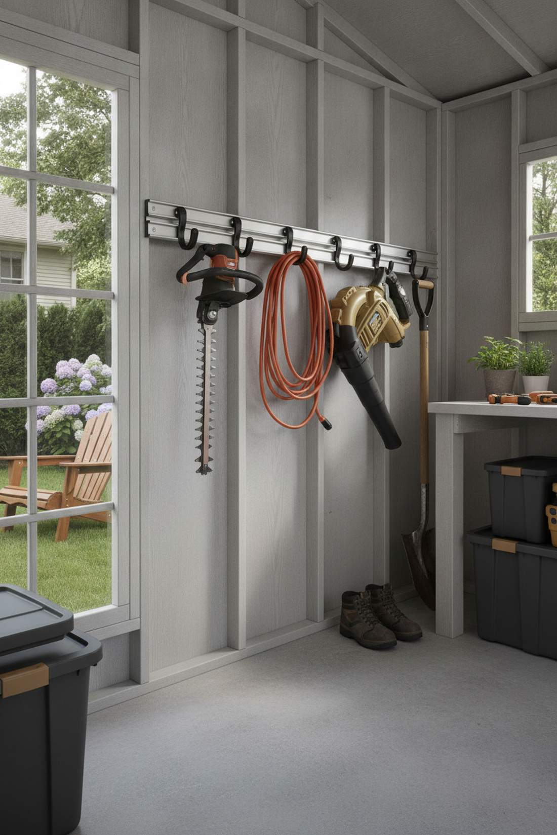 track and hook rails