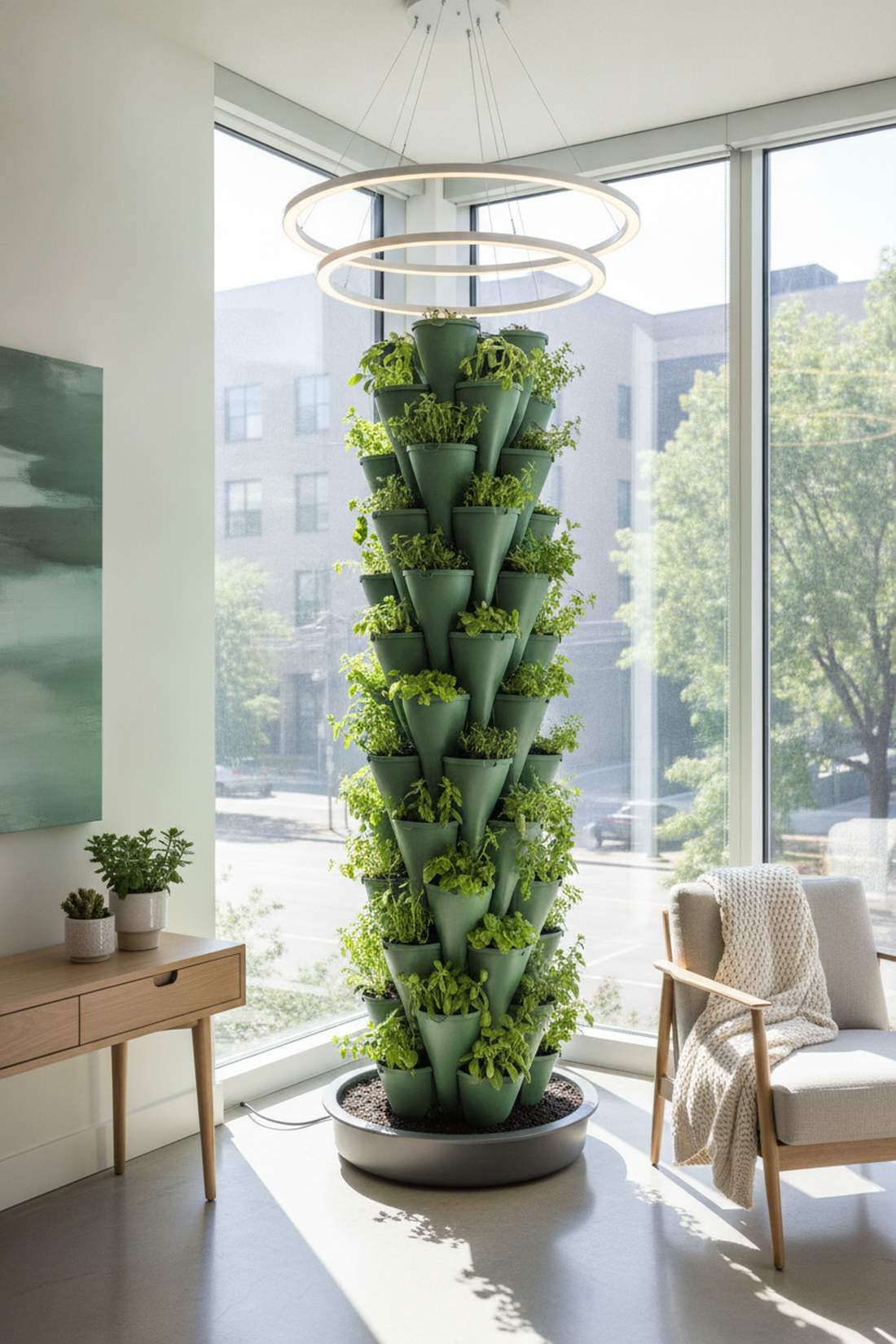 vertical gutter hydroponics