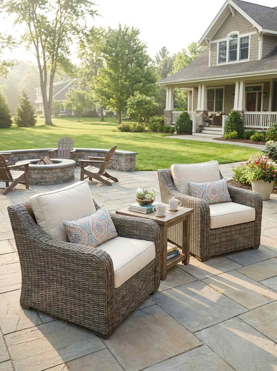 wicker club chairs with arms
