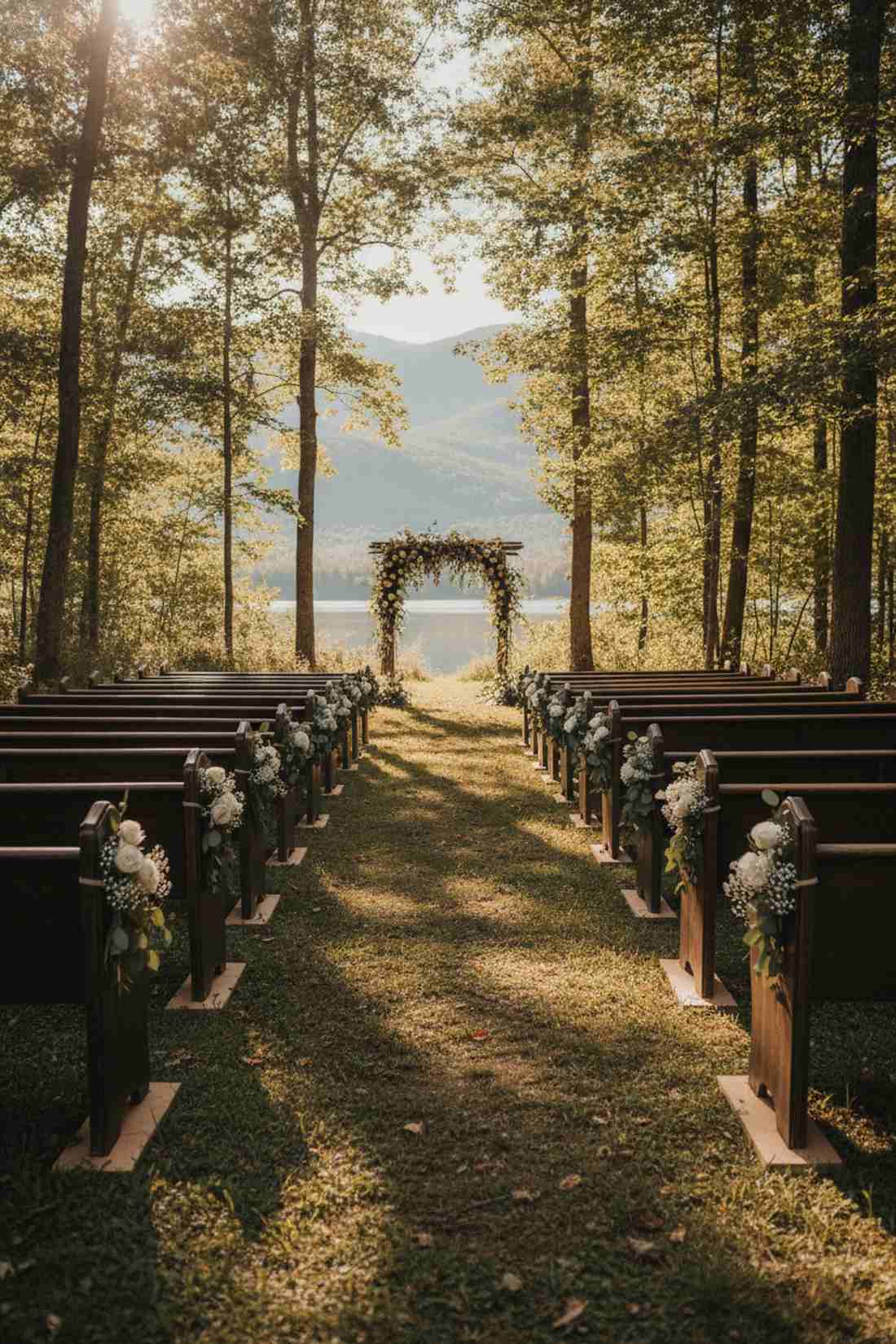 wooden church pews