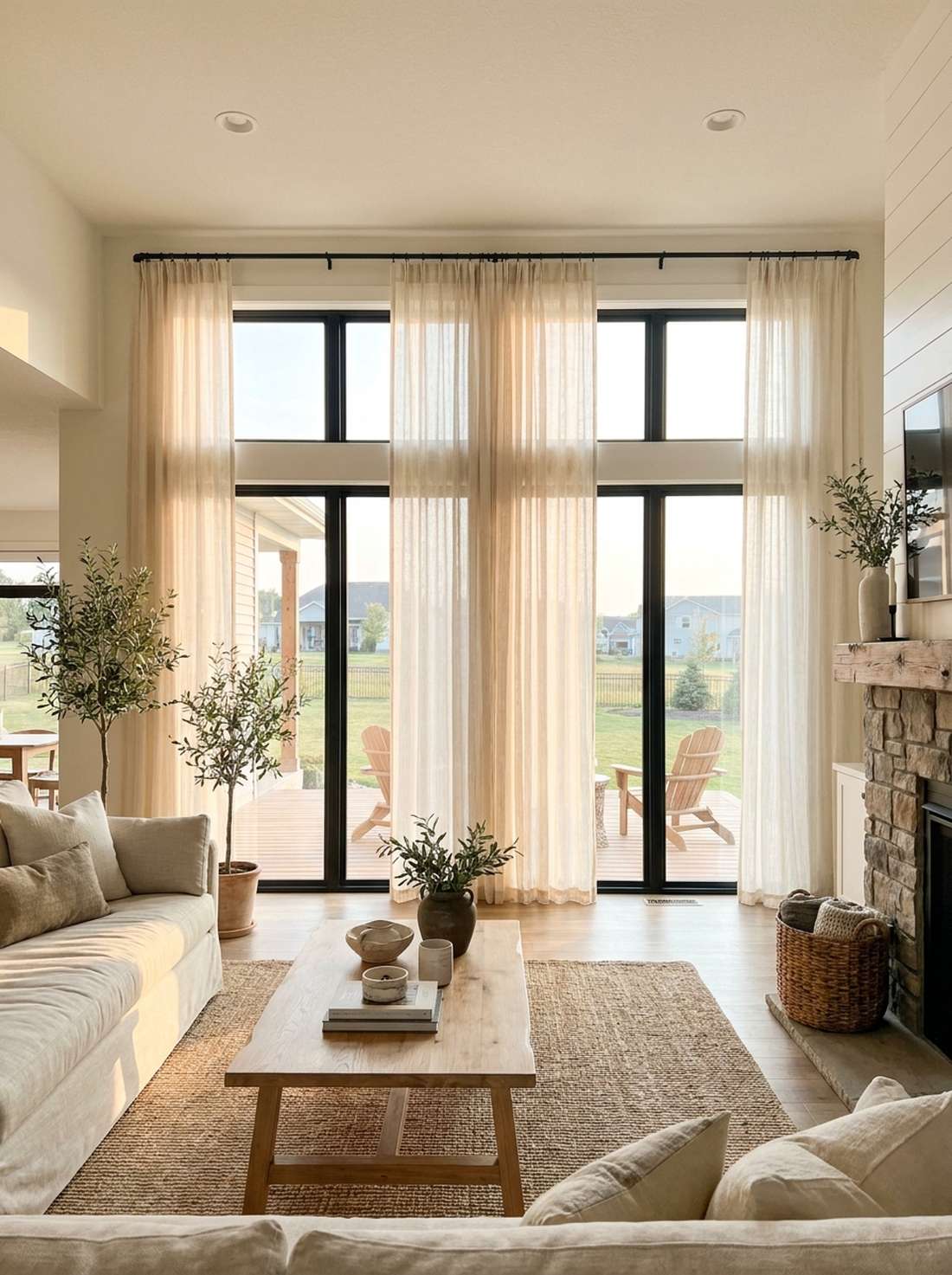 woven cotton curtains