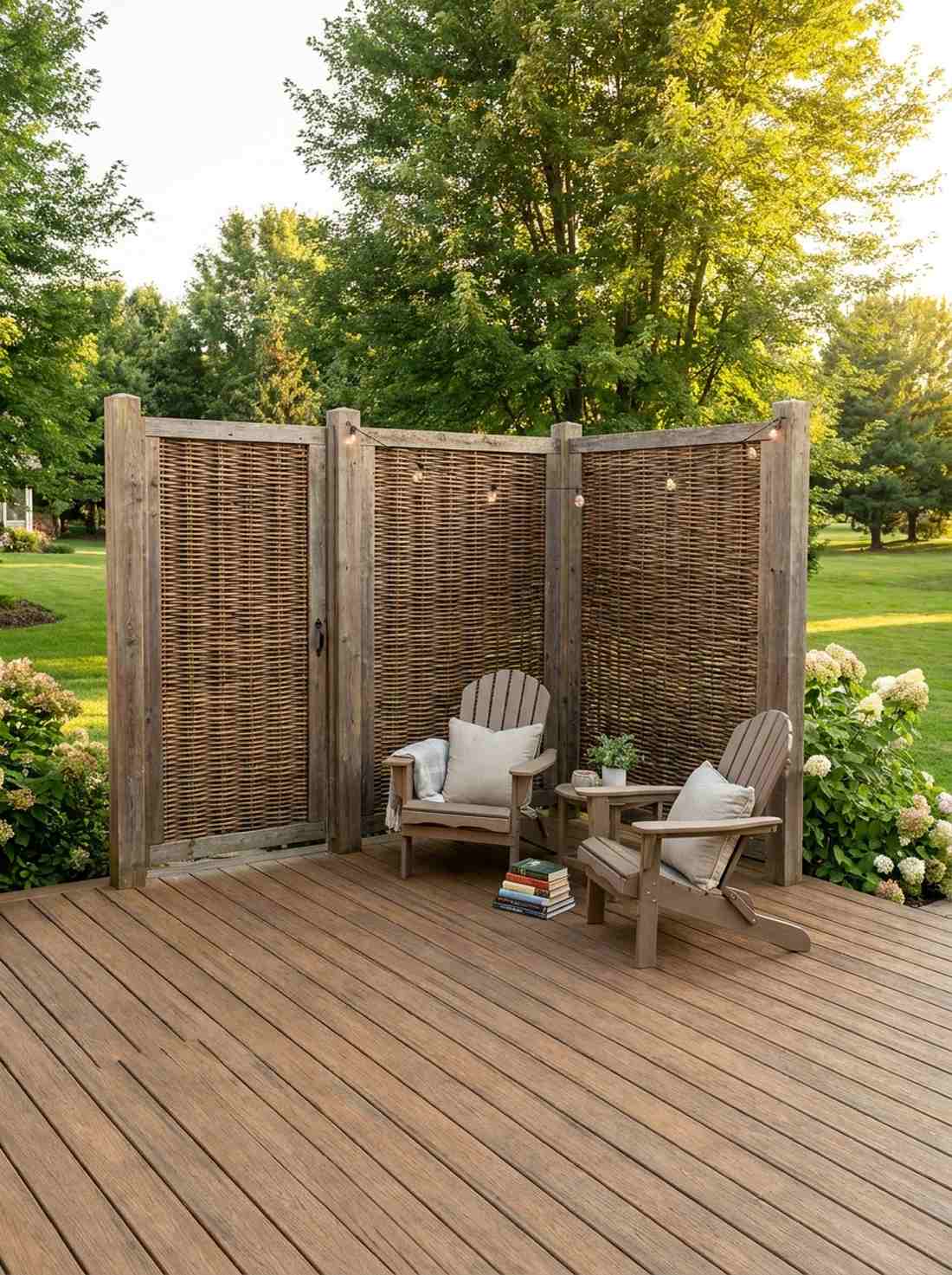 woven wicker gate