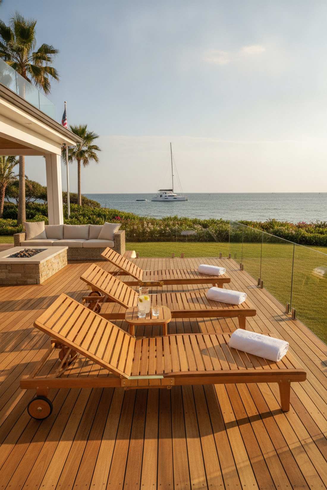 yacht deck loungers
