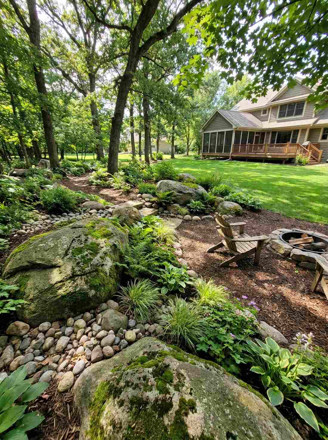 boulder integrated natural beds