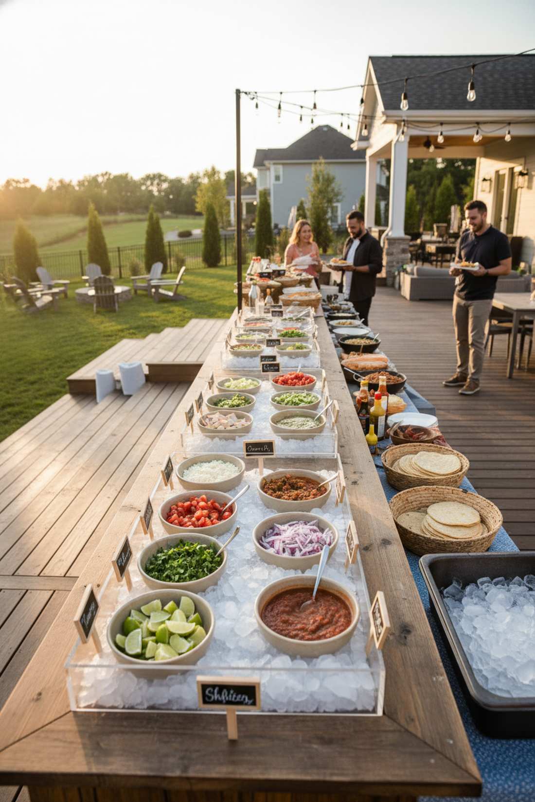 build your own taco bar