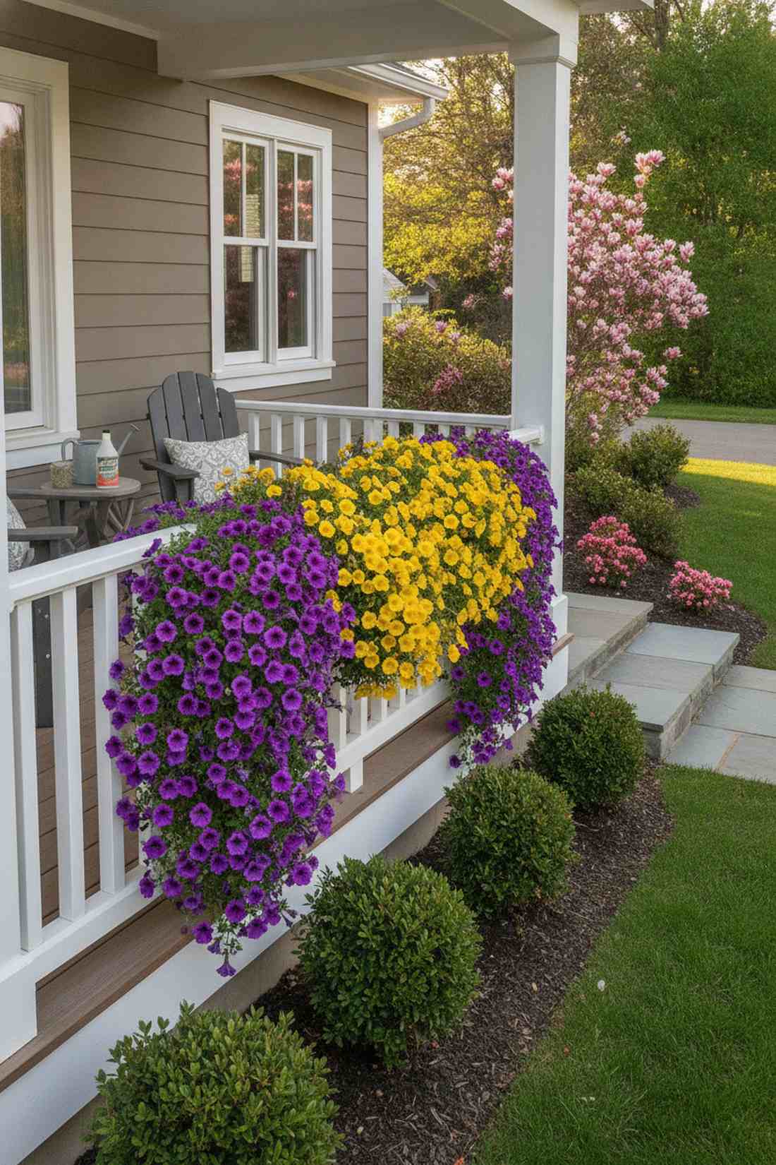 complementary purple and yellow