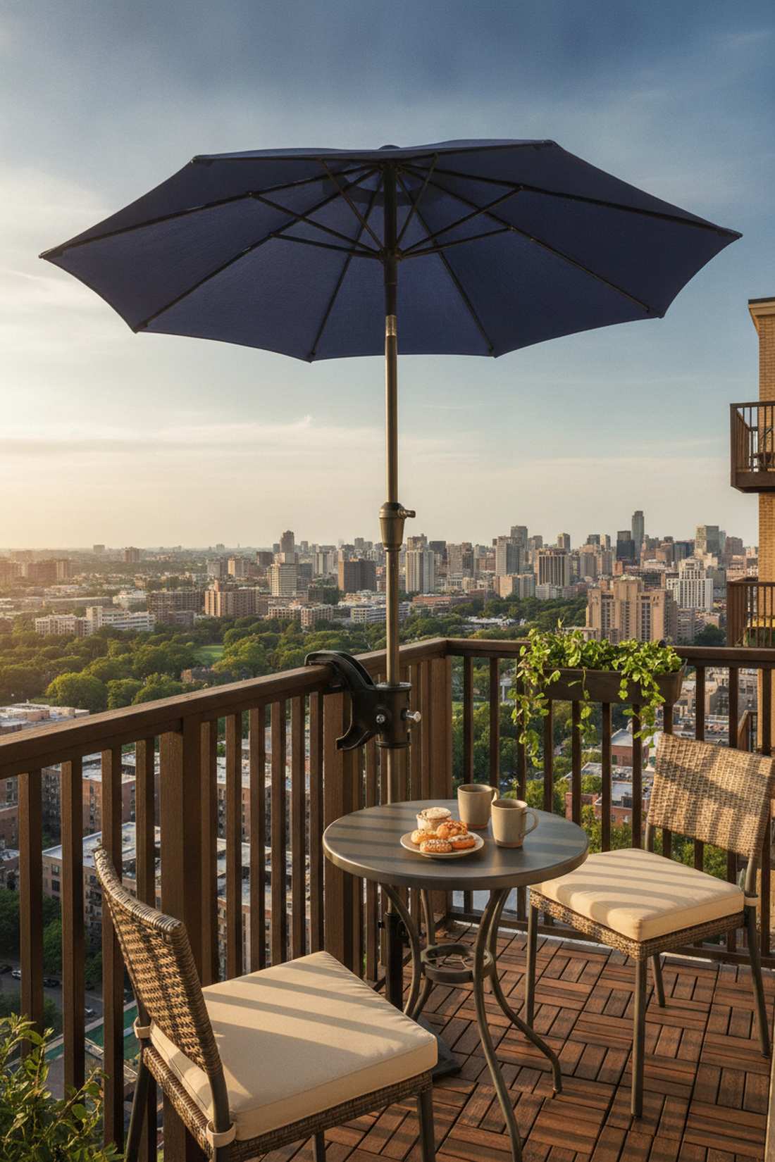 deck rail clamp mount umbrella