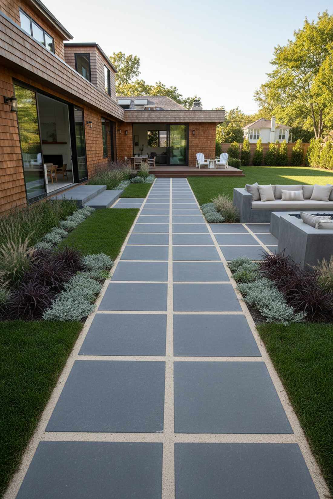 diagonal paver layout
