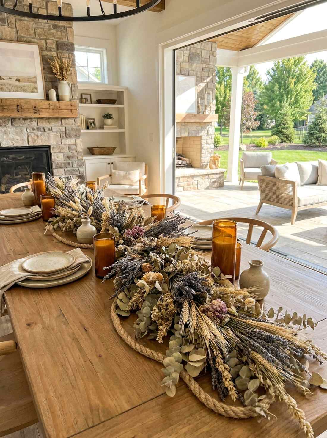 dried floral garlands