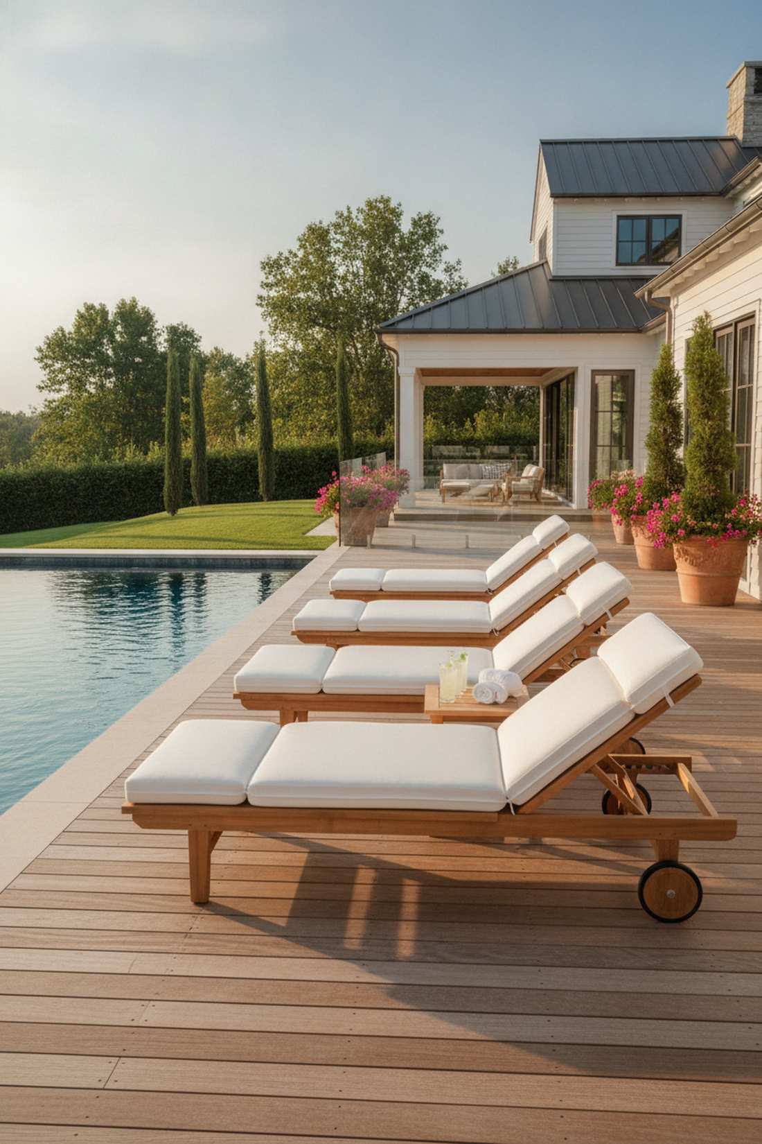eucalyptus chaise lounges