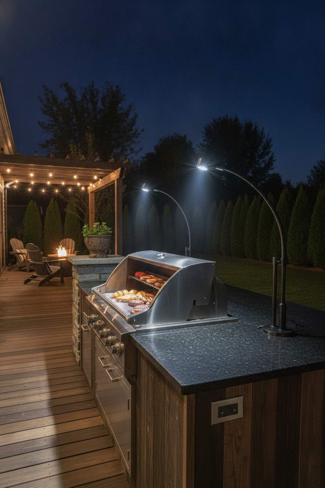 grill station task lighting