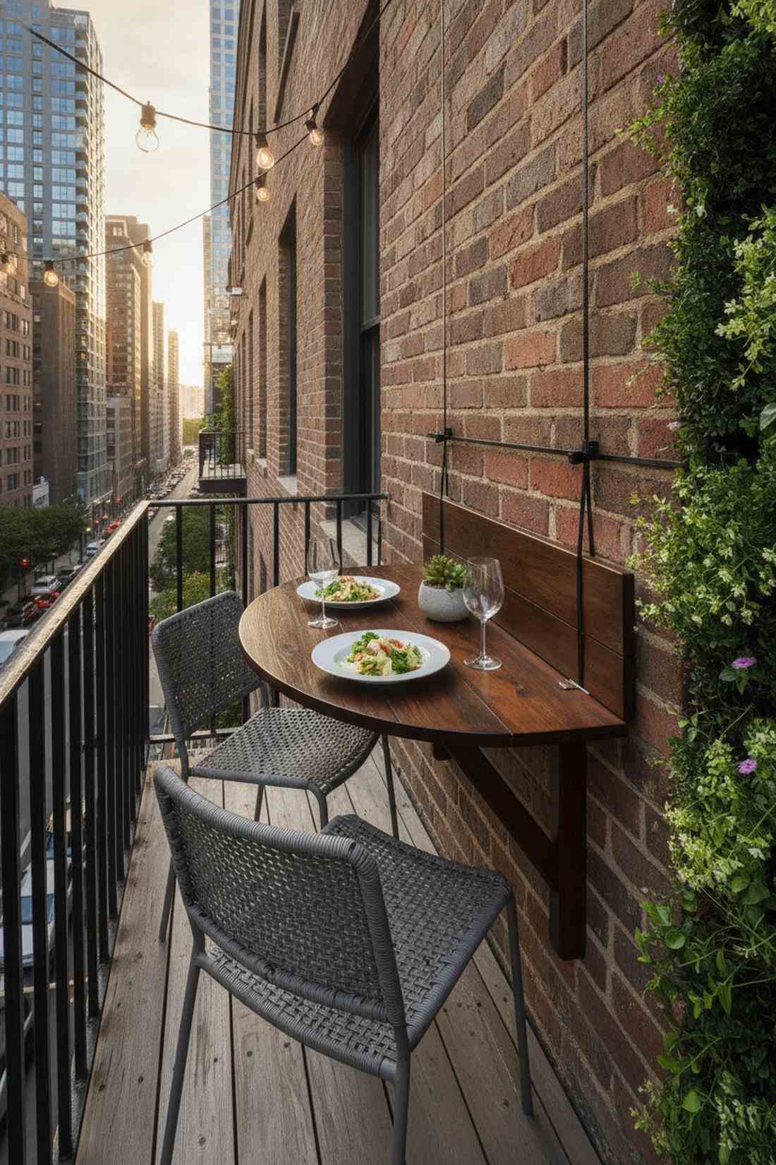 half moon folding table
